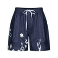 thumbnail image 5 of Teissuly Women Summer Illustration Lace Up Elastic Pocket Casual Shorts, 5 of 5
