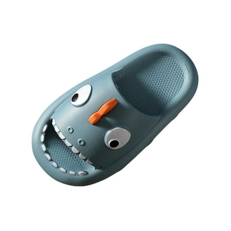

Honeeladyy Toddler Kid Shoes Toddler Shoes Baby Boys Girls Cute Cartoon Shark Non-slip Soft Sole Beach Slippers Blue Clearance under 5$