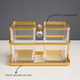 thumbnail image 3 of Organizador Moderno y Elegante de Metal Dorado con Acrílico Transparente, Multifuncional para baño, cocina Tocador con Estilo Sofisticado y Versátil para Decorar y Ordenar., 3 of 5