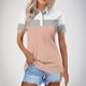 thumbnail image 2 of Blusas para las Mujeres Impresión Casual Manga Corta Turndown Collar Botón Superior, Tops Cortos para las Mujeres, 2 of 5