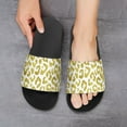 thumbnail image 6 of GZHJMY Stylish Slides for Women Men, Gold Leopard Soft Flexible Slip-on Sandals Slippers, 6 of 7