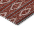 thumbnail image 3 of Addison Rugs Mayfield Premium Machine Washable Transitional Geometric Red Round Rug, 8' x 8', 3 of 5