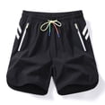 thumbnail image 3 of Bosfbaoi Plus Size Mens Lightweight Quick-Dry Running Athletic Shorts Elastic Waist Colorful Drawstring Gym Shorts Men with Zipper Pockets, 3 of 9