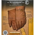 thumbnail image 4 of Plainsman Premium Men's Reinforced Cabretta Leather Gloves, Brown, Small, 2 Pack, 4 of 4