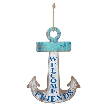 Beachcombers Welcome Friends Anchor Plaque