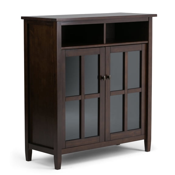 Simpli Home Warm Shaker Medium Storage Media Cabinet