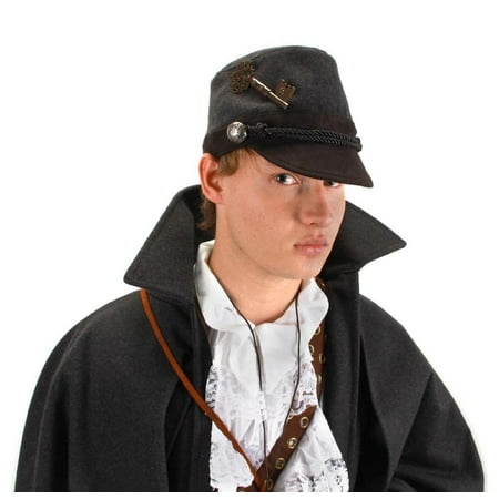 Steampunk Grey Cadet Costume Hat Adult One Size