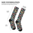 thumbnail image 2 of Lsque Alphabet Pattern Sport Compression Socks for Men & Women 15-20 mmHg Knee High Nurse Pregnant Running Medical and Travel Athletic, 2 of 6