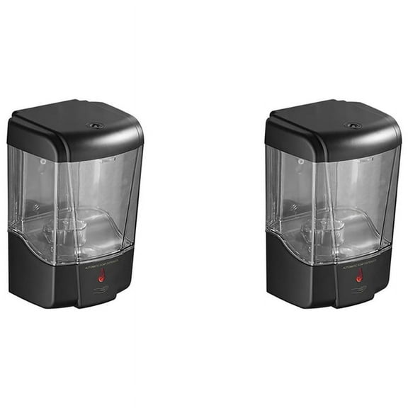 2X Automatic Soap Dispenser, Touchless Infrared Motion Sensor, 700Ml Wall Mount Hand Free for Bathroom Kitchen Hotel