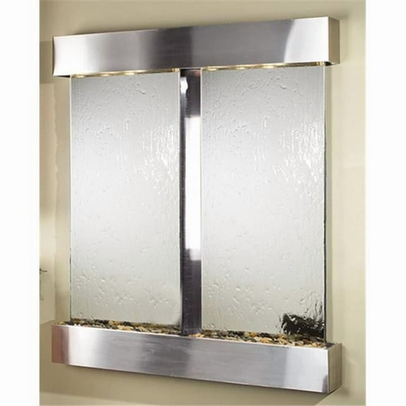 Cottonwood Falls - Silver Mirror Wall Fountain