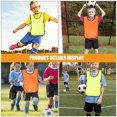 thumbnail image 3 of IFANLANDOR 10Pcs Washable Soccer Pinnies Polyester Training Soccer Vests with Open Sides for Ventilation, 3 of 7