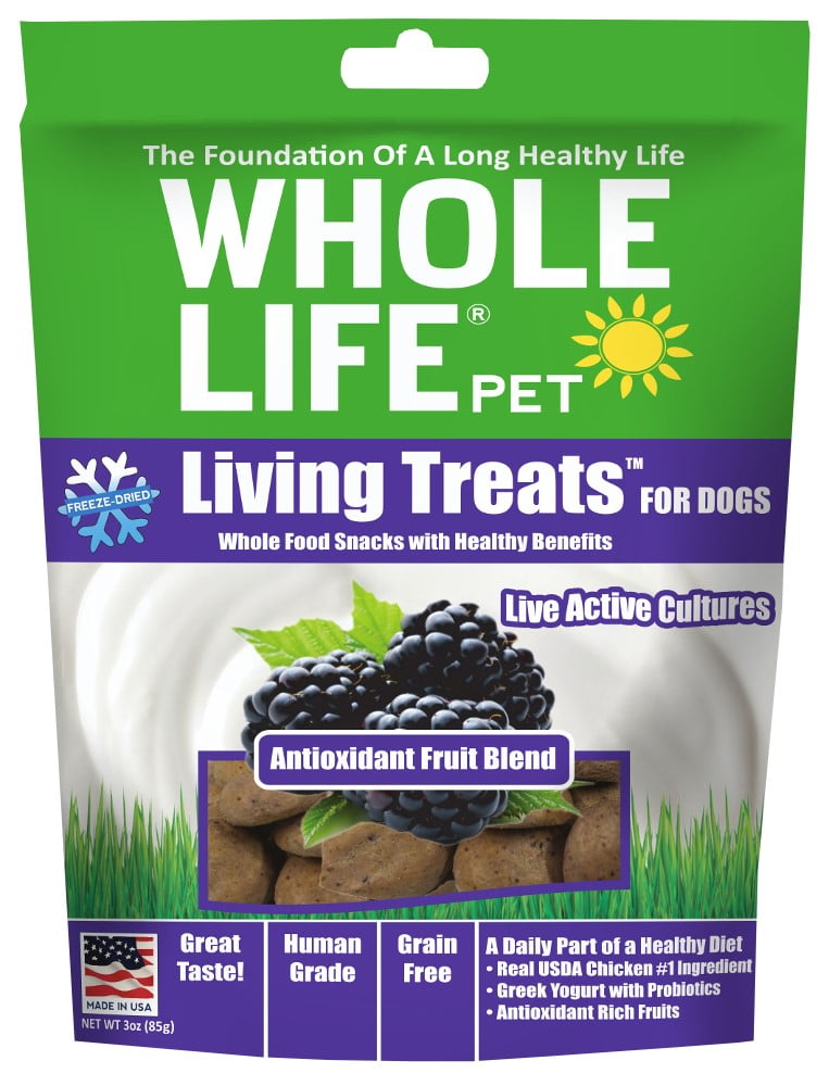 Whole Life Living Treats Antioxidant Fruit Blend Dog Treats, 3 Oz