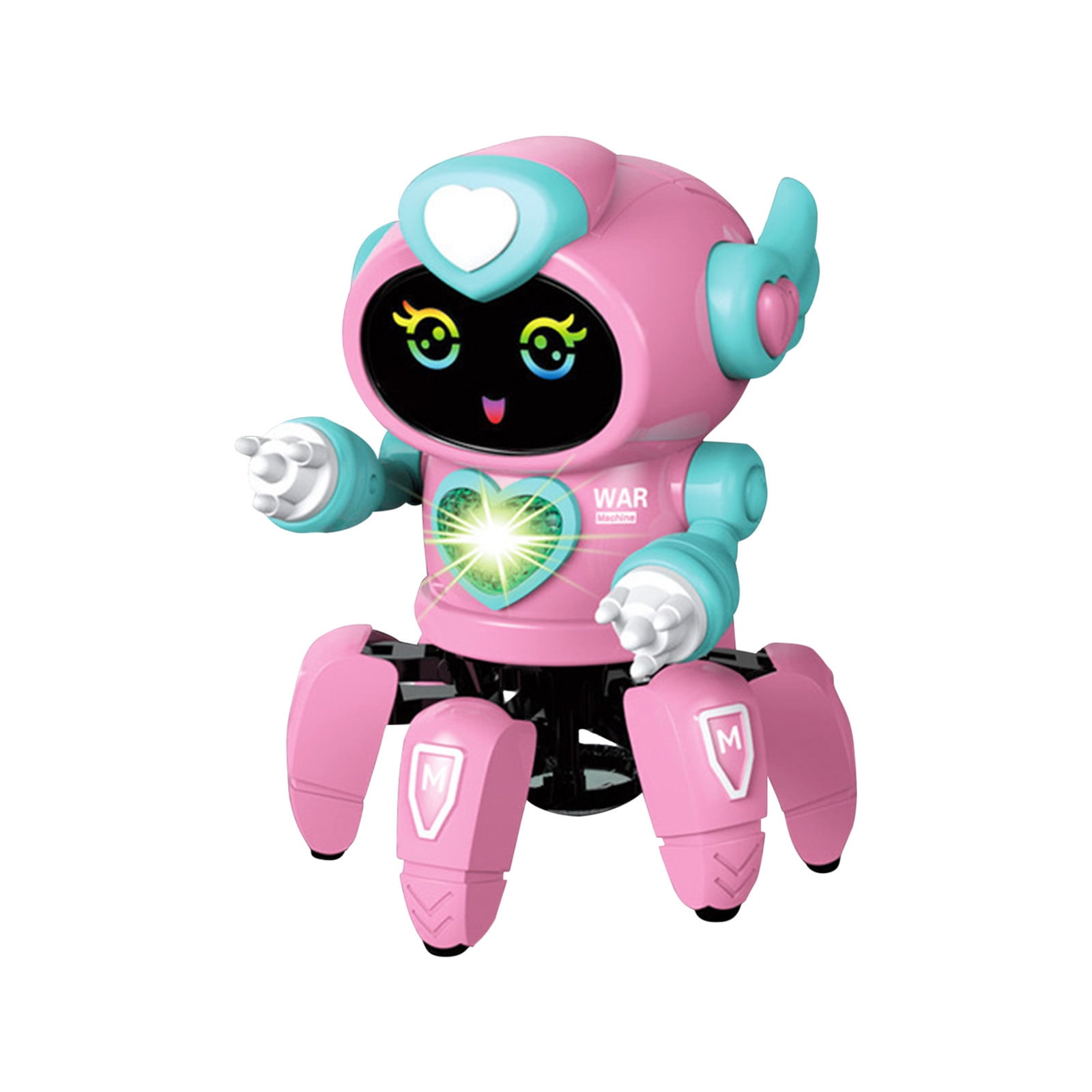 OAVQHLG3B Children's Electric Universal Robot Cool Light Music Mechanical  Walking Robot Toy