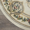 thumbnail image 4 of Nourison Aubusson ABS1 Indoor only Area Rug - Ivory 5'3" x round, 4 of 8