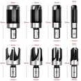 thumbnail image 2 of 8PCS Wood Plug Hole Cutter Set Dowel Maker Cutting Tools 9.5mm Shank Bit Claw type TAPDRA Spare Part, 2 of 3