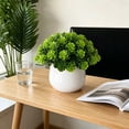 thumbnail image 5 of Artificial Green Plant,Simulation Potted Plant for Home Decor,Small Bonsai Ornament for Living Room, artificial Plant for Shelf and Porch, No Maintenance Decorative Foliage, 5 of 7