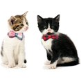 thumbnail image 3 of LAICAIW 2 Colliers pour Chats, avec Nœud Papillon Détachable Réglable et Clochette Argentée, pour Cou de Petits Chiens et Chats 7.8 Pouces-10.2 Pouces, 3 of 7