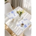 thumbnail image 5 of Coastal Purple Placemats Set of 8, Ocean Coral Starfish Jellyfish Seahorse Placemats for Dining Table, Place Mats for Kitchen Tabletop, Waterproof Wipeable Dining Table Mats Set, 5 of 9