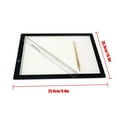 thumbnail image 2 of stanreset A4 Tracing Light Box Portable LED Light Table Tracer Board Dimmable Brightness Light Pad Black1, 2 of 6