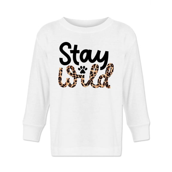 Stay Wild Quote. Long Sleeve Toddler -Image by Shutterstock, 2 Toddler