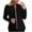 Black, variant on Hot6sl Blazer for Women Womens Double Breasted Blazer Jackets Casual Blazers Open Front Long Sleeve Lapel Collar Work Office Jackets Blazer