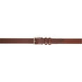 thumbnail image 2 of YRI Belts Men's Brown Textured Leather Dress Belt with Double Keeper (Made in USA), 2 of 2