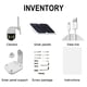 thumbnail image 3 of Cámara de seguridad para el hogar con wifi, 1080P HD, panel solar, vigilancia exterior, IP66, cámara inteligente para casa, voz bidireccional, soporte inalámbrico, 3 of 9