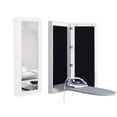 thumbnail image 5 of Facilehome Wall Mounted Ironing Board with Full-Length Mirror, Fold-Out Space-Saving Cabinet, 13.98" x 3.74" x 37.4", White, 5 of 9