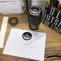 Personalized Square Self Inking Rubber Stamp - The Harding