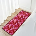 thumbnail image 7 of Valentine's Day Kitchen Rug, Anti-Fatigue Washable Cushioned Standing Non Slip Red Heart Valentine Runner Floor Mat Area Rug for Kitchen Bedroom Laundry Room 39" X 20", 7 of 7