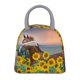thumbnail image 1 of Disketp Horse Sunflowers Bolsa Térmica para Almuerzo, Lonchera con Abertura Amplia y Gran Capacidad, Organizador Reutilizable para Mujeres, Hombres y Adultos, 1 of 6