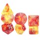 thumbnail image 1 of 7x dados poliédricos acrílicos juego juego de dados para barra de Amarilla Zulema dados poliédricos, 1 of 8