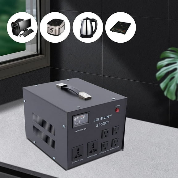 CNCEST 5000W Transformer Regulator/Stabilizer Step Up / Down 110V-220V / 220V-110V