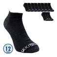 thumbnail image 1 of Fruit of the Loom Tin Caballero Unitalla Algodón Afelpado Negro 12 pares, 1 of 3