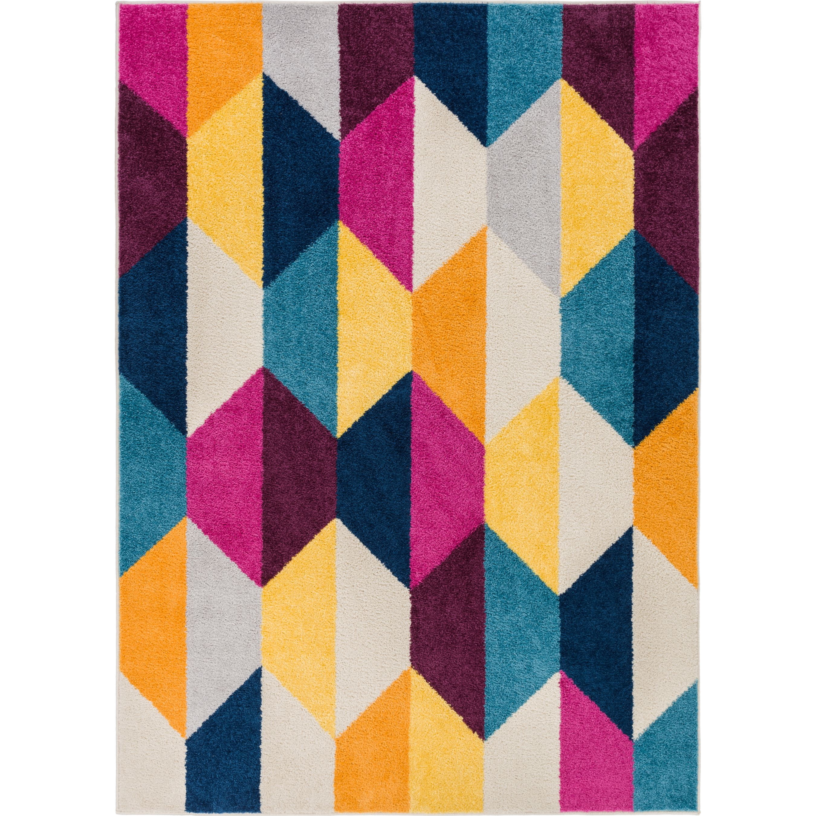 Well Woven Mystic Lafayette Modern Geometric Triangles Multi 2' x 3