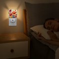 thumbnail image 3 of Square LED Night Lights Lamp with Dusk to Dawn Sensor, Colorful Flowers Oil Painting Night Light Plug Into Wall for Kids Room, Bedroom, Bathroom, Kitchen, Hallway, 3 of 4