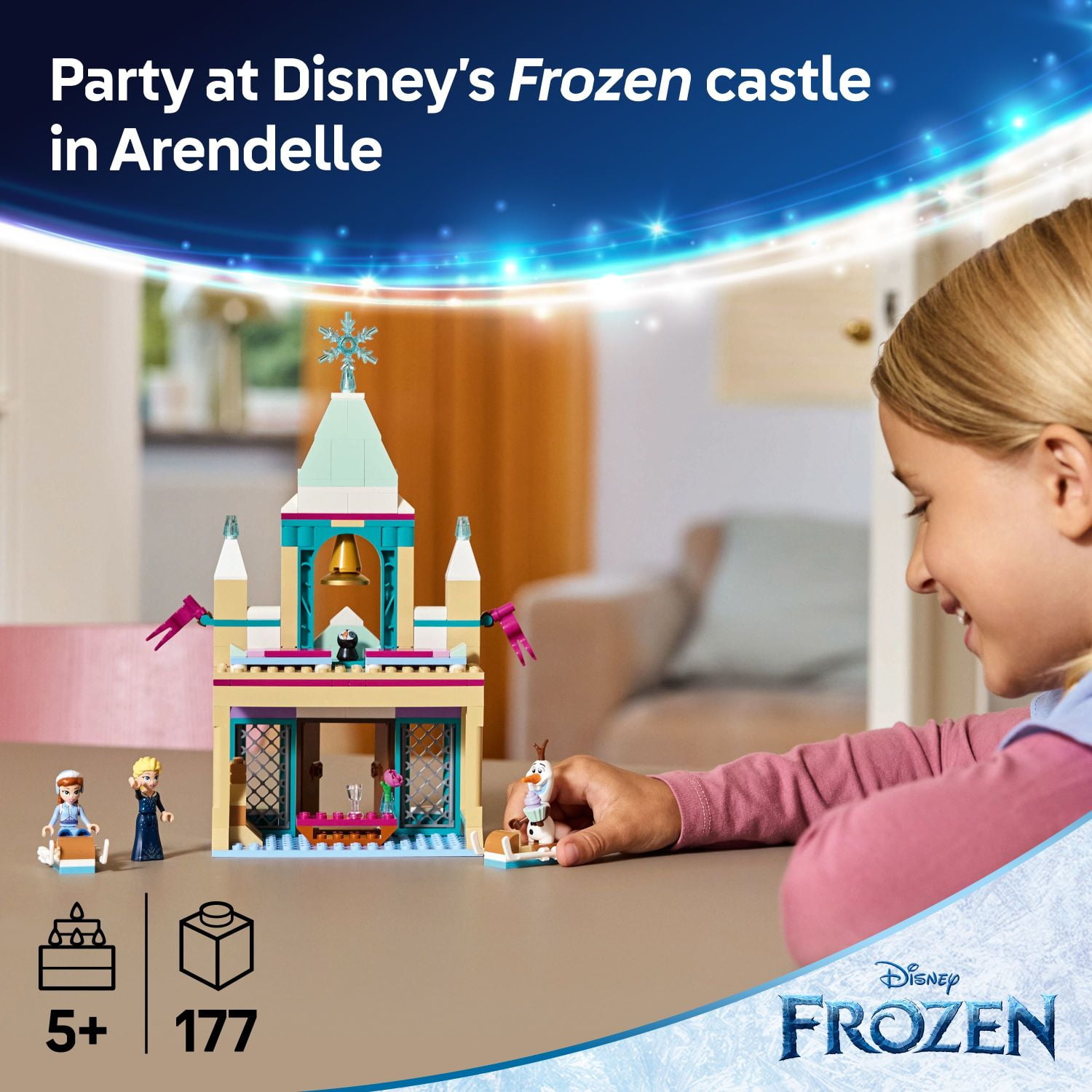LEGO Disney Frozen: Arendelle Frozen Castle  Building Playset for Kids, Girls & Boys, Ages 5+  Froze(图4)