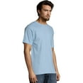 thumbnail image 3 of Hanes T-Shirt 2-Pack Pocket Tee Short Sleeve Men Lay Flat Collar Value sz S-2XL, 3 of 3