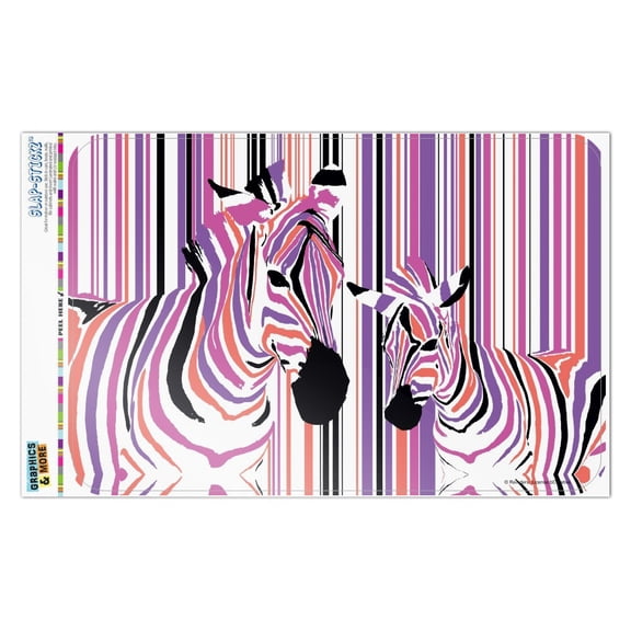 Zebra Stripes Pink Purple Orange Home Business Office Sign
