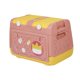 thumbnail image 1 of Caja de almacenamiento de juguetes apilable con ruedas, contenedor multiusos para ahorrar espacio, lindos contenedores de almacenamiento con tapa para Rosa, 1 of 8