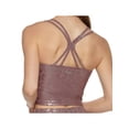 thumbnail image 2 of CALVIN KLEIN PERFORMANCE Womens Purple Moisture Wicking Fitted Strappy Back Padded Animal Print Sleeveless Scoop Neck Tank Top XL, 2 of 3