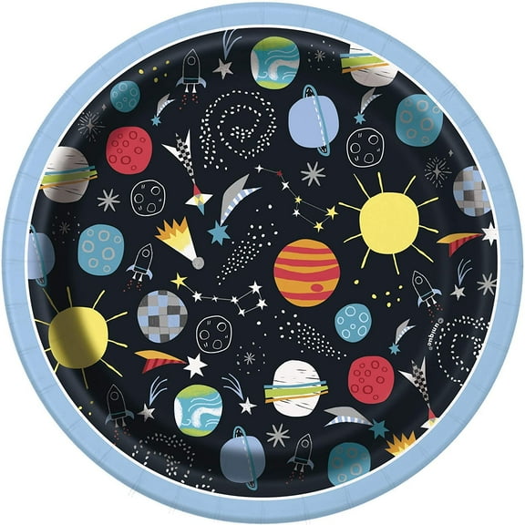 Outer Space Dessert Plates