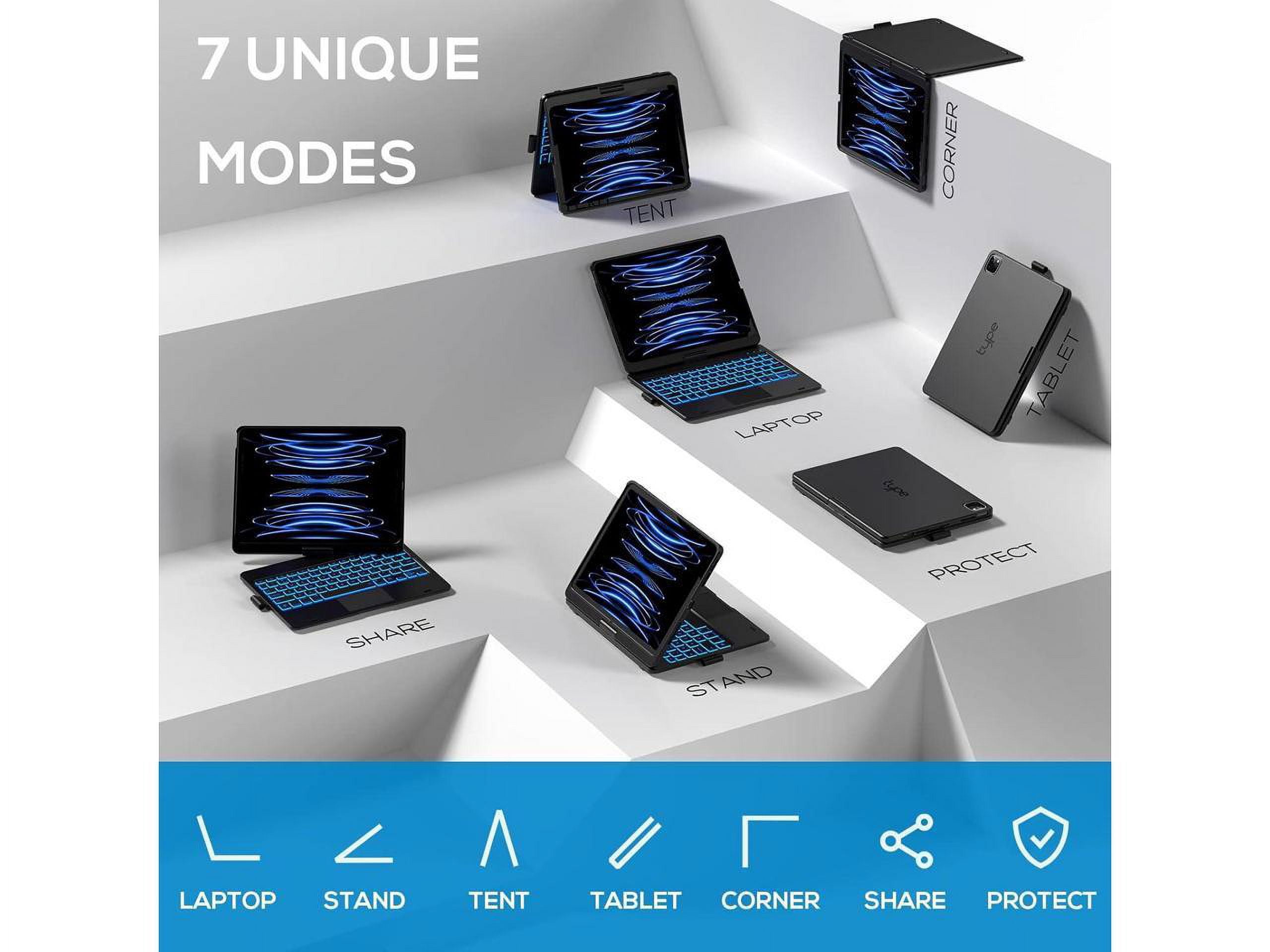 Etui Clavier Tactile Rotatif 360° pour iPad Air 13 Pouces 2024