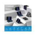 thumbnail image 4 of Étui Clavier pour iPad Air 13 Pouces M2 2024 et iPad Pro 12.9 6th 5th 4th 3rd 2022 2021 2020 2018, Pavé Tactile Multi‐touche, Clavier Rotatif à 360° et Pivotant, Rétroéclairé 7 Couleurs avec Porte‐crayon, 4 of 7