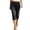 Black, variant on Womens Denim Pants Low Waist 7 Inch Inseam Summer Casual Hiking Bottoms Solid Color Regular Fit Pants with Pockets