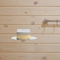 thumbnail image 2 of Soporte de jabón sin aliento de acero inoxidable para la bandeja de jabón montada en la pared del fregadero para el plato de jabón sin golpes de ducha para la organización del baño, 2 of 4