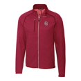 thumbnail image 2 of Men's Cutter & Buck Heather Red Birmingham Barons Mainsail Sweater-Knit Full-Zip Jacket, 2 of 3