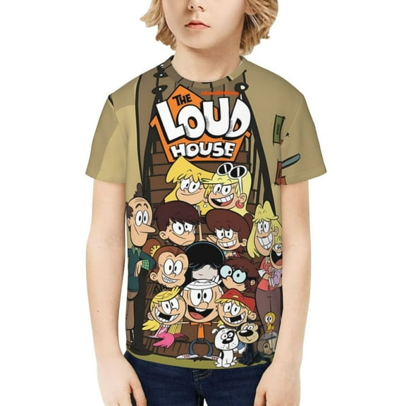 The Loud House Kids T-Shirt 3d Printed Graphic T-Shirts Boys And Girls Short Sleeve Shirts For Youth Kids X-Small