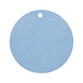 thumbnail image 1 of Tapis de Table Rond en Caoutchouc Anti-Toxique Antidérapant Résistant à la Chaleur Tampon d'Isolation Lavable pour Tasse BowlBlue 15.5cm/6.1in, 1 of 11