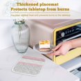 thumbnail image 6 of Pink Grey Pot Holders for Kitchen Heatproof Potholder, 4 Pack Chic Garden Floral Stripe Aesthetic Flower Boho Hot Pads Multipurpose Oven Pads Cloth Potholders Trivet for Cooking and Baking, 6 of 8